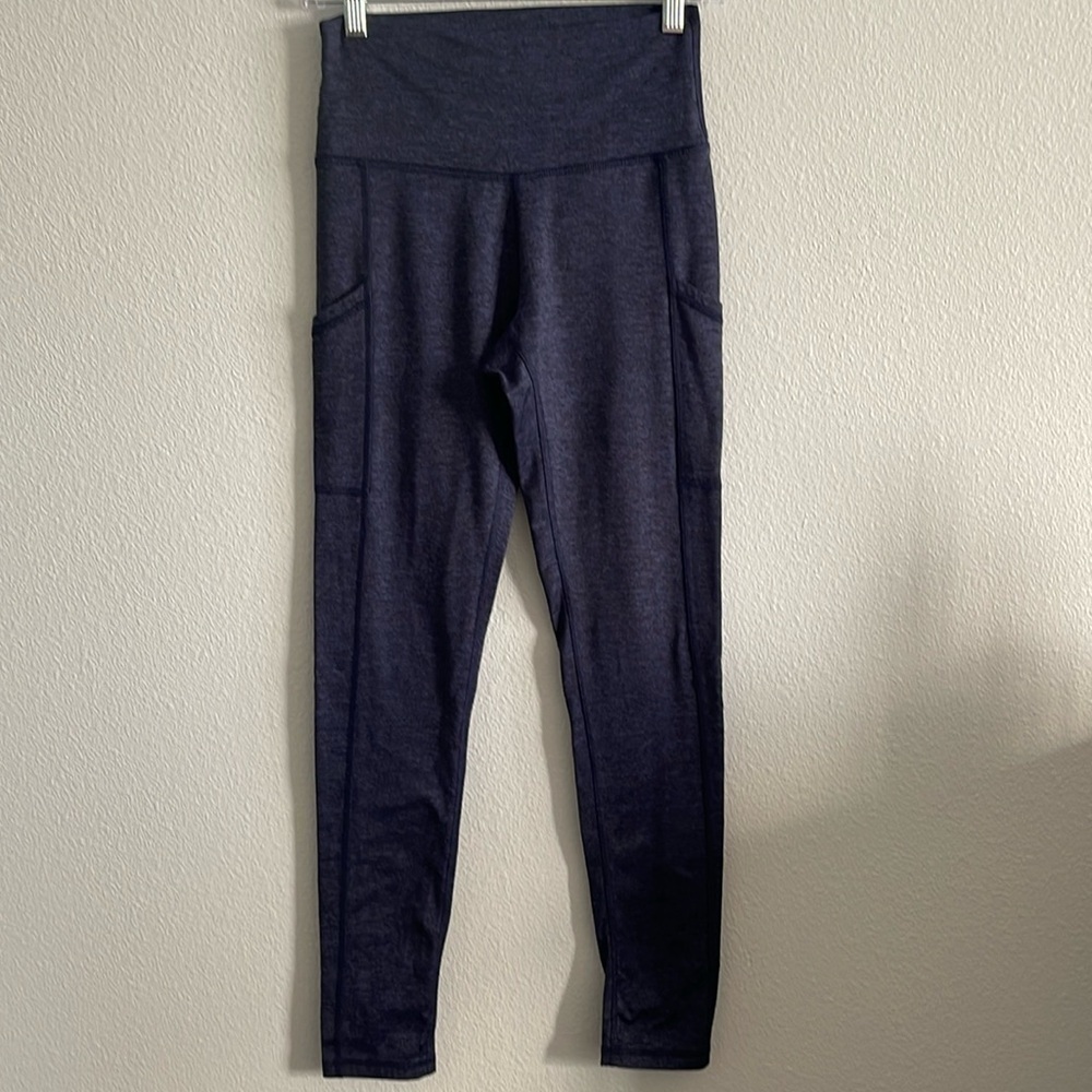 Aerie Chill Play Move Women's Navy Blue Leggings M Long